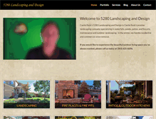 Tablet Screenshot of 5280landscaping.com